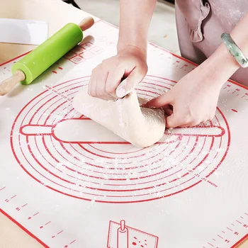 Silikoon Tainas Jahu Pad Küpsetamine Matt Pizza Saia Macaroo Non-Stick Tegija Leiva Sõtkumine Matid Köök Bakeware Tarvikud