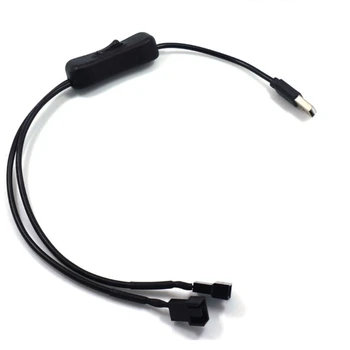 USB 3-Pin / 4-Pin PWM 5V CPU Case Fan Connector Power Adapter Kaabel SISSE / Välja Lülitab, 40cm / 15.75 aastal 85DD