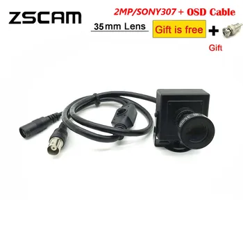 Mini Möödasõit Auto WDR Kaamera 1080P AHD IMX307 Kiip Star Light 0.0001 Lux CCTV 25mm/35mm Pika fookuskaugusega Objektiivi Turvalisuse OSD Cam