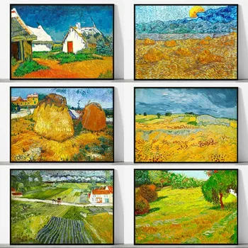 Van Gogh Maastiku Lõuendile Maali Plakatid ja Pildid Seina Kunsti Pildid, Reproduktsioonid eest elutuba Cuadros Kodu Kaunistamiseks