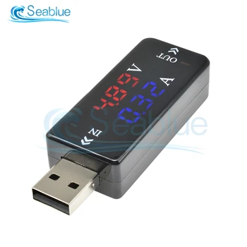 USB-Praegune Pinge Detektor Tester Otseselt Versioon kolmekohalise USB Pinge Meetri Topelt Tabel Kuvab Elektroonilise Diy Kit