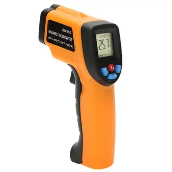 -50~550℃ Digitaalne infrapuna Termomeeter Pyrometer GM550 Tööstus Temperatuuril Relv