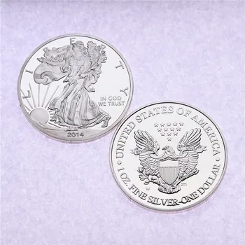 2014 1 OZ American Eagle Statue of Liberty Silver Müntide Kollektsiooni Käsitöö Kaunistused Kingitus