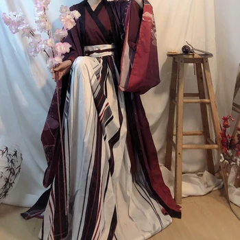 Hiina Hanfu Kleit Naistele Vana Traditsiooniline Hanfu Komplekt Naine Karneval Cosplay Kostüüm Triibud Hanfu Komplekti Pluss Suurus
