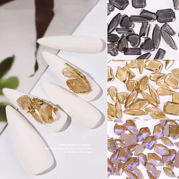 50tk Crystal AB Nail Art Kive Kaunistamiseks 3D-Mitte Kiirparandus FlatBack Küüned Teemant Ehted Segatud Kujunduse Maniküüri-Tarvikud