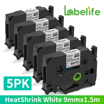 5PK Heat Shrink Torud 211 221 231 241 251 611 ühildub Vend HSe-211 HSe-231 5.8 11.7 mm mm Label Lint P-Touch Printer