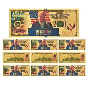 Ameerika President 2020 Joe Biden Võltsitud Raha Gold Foil Pangatähtede Mitte-valuuta Prop Raha Ameerika Ühendriigid Toorik Kingitused