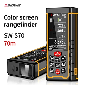 SNDWAY 2,4 Tolline Värviline Ekraan Digitaalne Laser Rangefinder 70M 50M, 100M Metroo Laser Elektroonilise Laser Rangefinder SW-S50