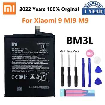 Xiao mi 100% Originaal Varu-Aku Xiaomi 9 MI9 M9 MI 9 Xiaomi9 BM3L Tõeline Telefon 3300mAh Asendamine Batteria