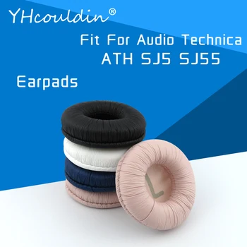 Kõrvapadjakesed Audio-Technica ATH SJ5 SJ55 Kõrvaklappide Accessaries Asendamine Kõrva Padjad Kortsus Nahk Materjal