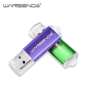 WANSENDA Mini USB Flash Drive 32GB Metallist Pen Drive 8GB 16GB, 64GB 128GB 256GB Reaalne Võimsus Pendrive USB Stick Pöidlad Sõita