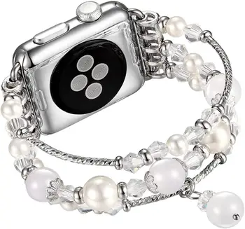 Link käevõru rihm Apple vaadata Ultra 49mm 8 7 41mm 45mm jaoks iwatch 6 5 4 3 2 38mm 40mm 42mm 44mm Käsitöö Naiste Watchbands