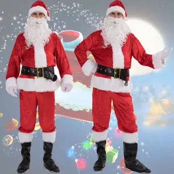 Jõulud Jõuluvana Kleit, Kostüüm Kostüüm Täiskasvanud Sobib Cosplay Xmas 5tk