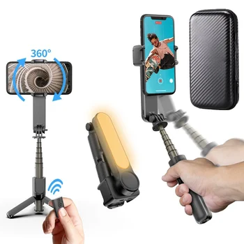 3IN1 Bluetooth-ühilduva Selfie Kinni 360 Pöörata Pihuarvutite Gimbal Stabilizer Täitke Kerge Statiiv iPhone 12 Samsung Video Vlog