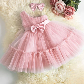 Baby Girl Dress Vastsündinud Printsessi Kleidid Beebi Esimene 1. Aasta Sünnipäeva Kleit Imiku Pool Kleit Tutu Väikelapse Tüdrukute Riided