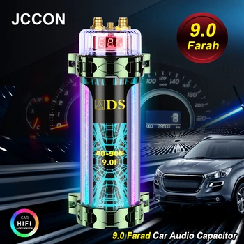 9.0 Farad Car Audio Kondensaator Super Power Subwoofer Muuta Tuled LED Pinge Ekraan 9F silumiskondensaator Stabiliseerida, Tiigi