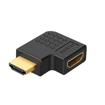 HDMI-ühilduvate 90 kraadi paremale-nurga alt adapter HDMI-270 kraadi HDMI meeste ja naiste HDMI küünarnuki-liides