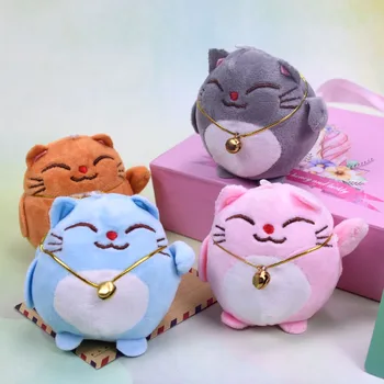 Armas Kass Õnnelik Kass Palus Nuku Võtmehoidja Ripats Cartoon Totoro Võtmehoidja Lady Kott Õpilane Koolikoti Rippuvad Kaunistused Mänguasi