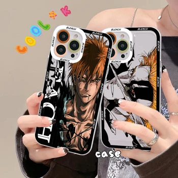Anime Bleach Kurosaki Ichigo Telefon Case for iPhone 11 12 13 Mini Pro Max 14 Pro Max Juhul kest