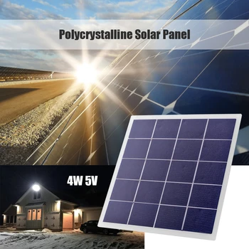 4W 5V päikesepaneel DIY Polükristallilised Räni Päikesepaneelide Aku Laadija Väikesed Päikese-aed valgustus, kodu valgustus süsteem Hot