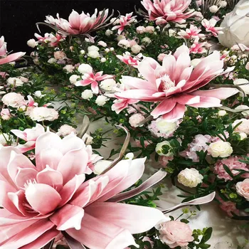 Kunstlik Suur Vaht Võltsitud Lill Simulatsiooni Hiiglane Magnolia Lill Peas Pulm Taust Disain Mall Akna Ekraani