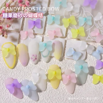 50-100tk Nail Art Jäätunud Võlusid Osad 3D Jelly Candy Bowknot/Ring Nail Decor Osad DIY Armas Kevad-korea Disain Küünte Osad#