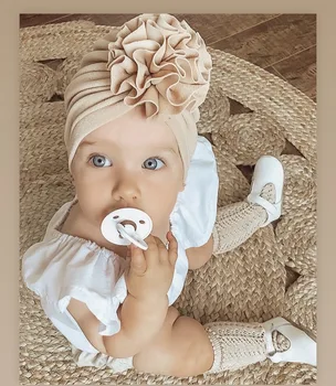 2020 vastsündinud väikelapse boho tahke turban beebi flroal Mütsid Poiss Tüdrukud Printsess Laste Mütsid Beebi Beanie Müts tarvikud