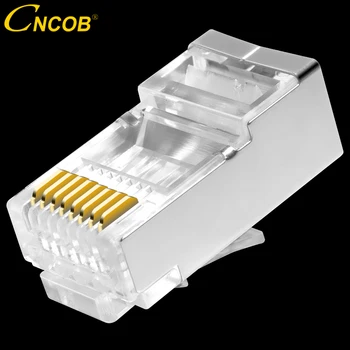 cncob rj45 Cat6 võrgu pistik 8P8C FTP-Gigabit Ethernet Modulaarne RJ-45 ühendus crystal pea, plug 30pcs / 100tk